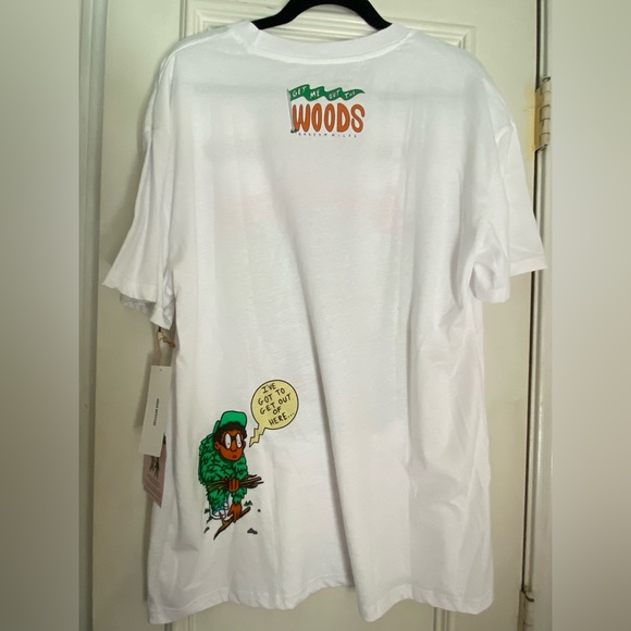 Urban Outfitters | Angry Beavers White Graphic T-shirt | Size L NWT - Picture 7 of 7